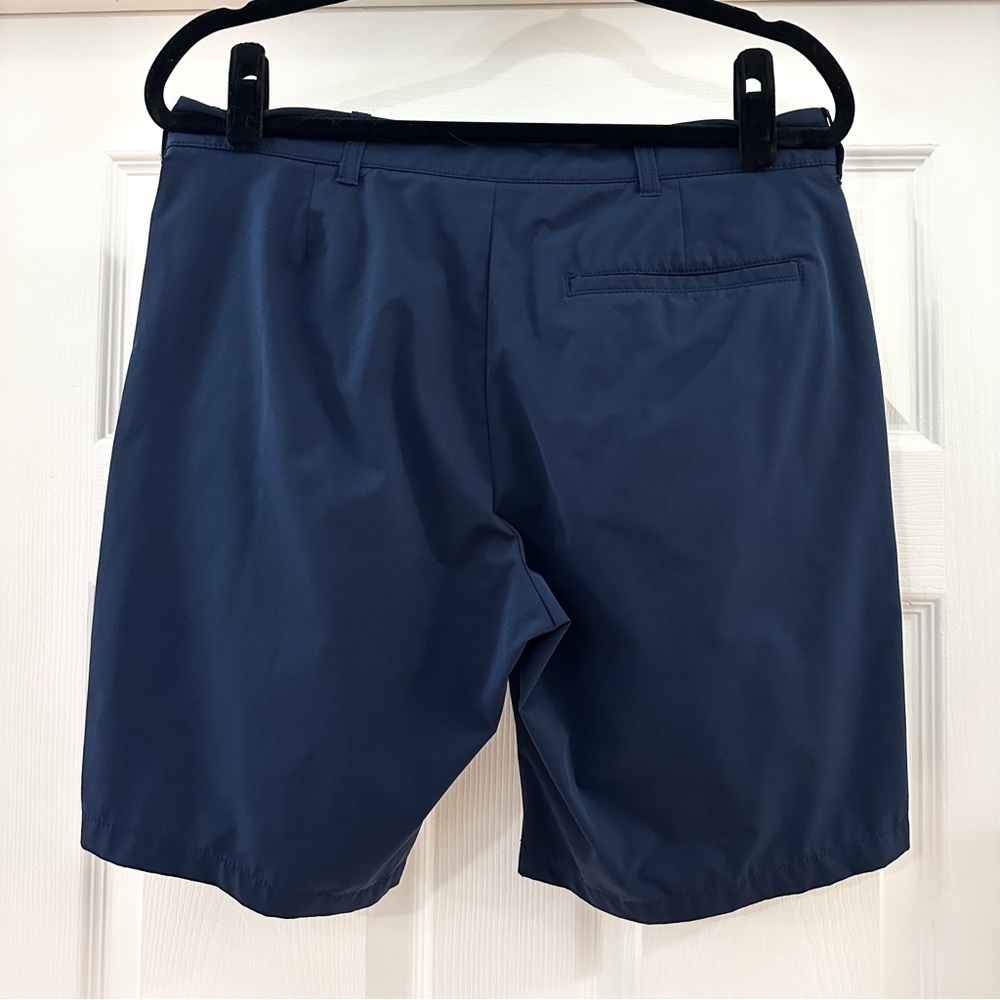 J. Crew Flat Front Golf Shorts Navy Blue 9” inseam sz 32 - Picture 2 of 4